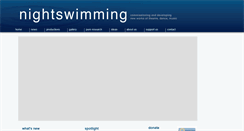 Desktop Screenshot of nightswimmingtheatre.com