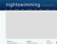 Tablet Screenshot of nightswimmingtheatre.com